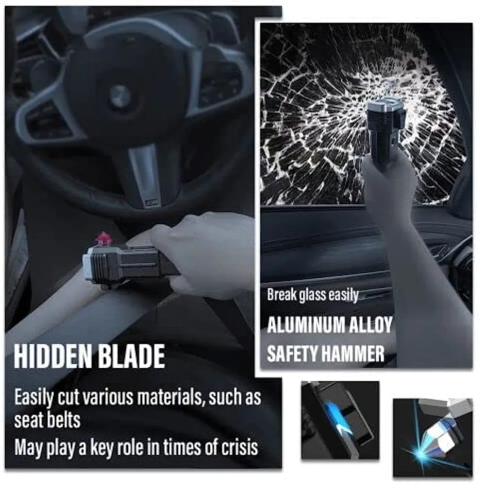Portable LED Flashlight – Multifunctional Work Light, Power Bank, Safety Tool for Car, Camping, and Emergencies