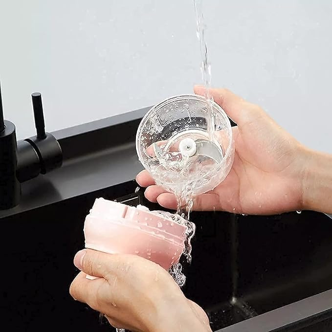 🧄 Mini USB Rechargeable Electric Food Chopper – 250ml (Pink)