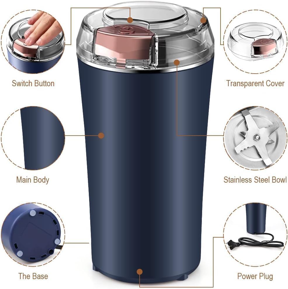 Electric Coffee & Masala Grinder – Small Size, Big Power!