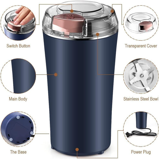 Electric Coffee & Masala Grinder – Small Size, Big Power!
